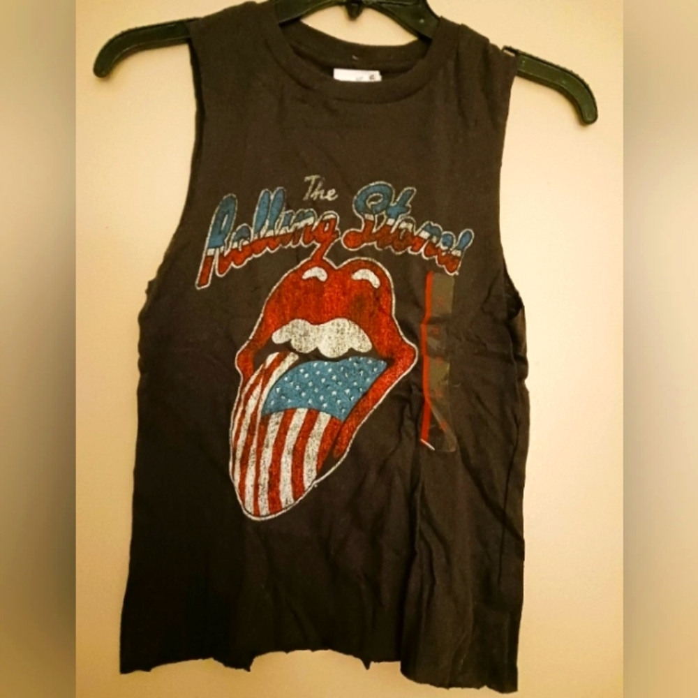 The Rolling Stones cropped tee Sz XS nwt